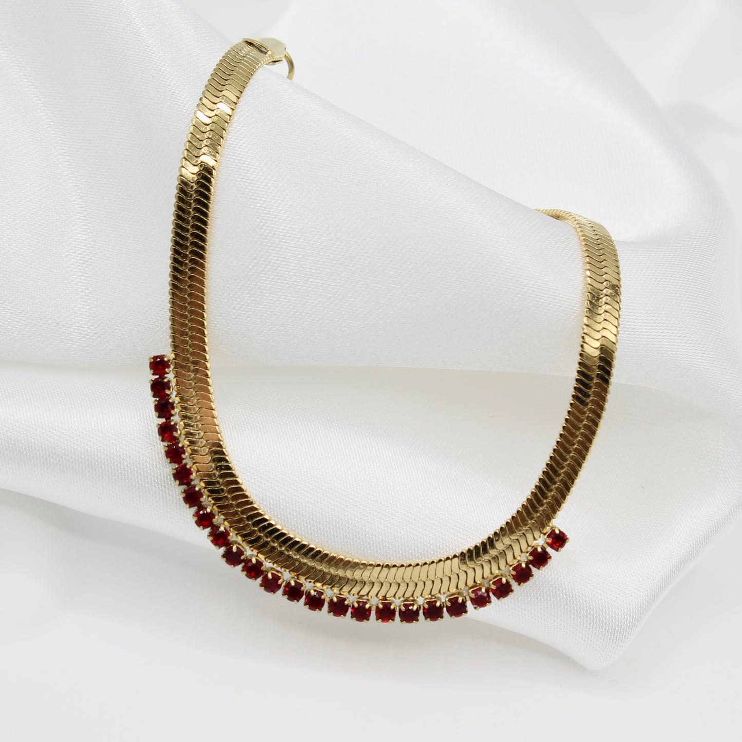 GOLD RED ROMANCE BRACELET