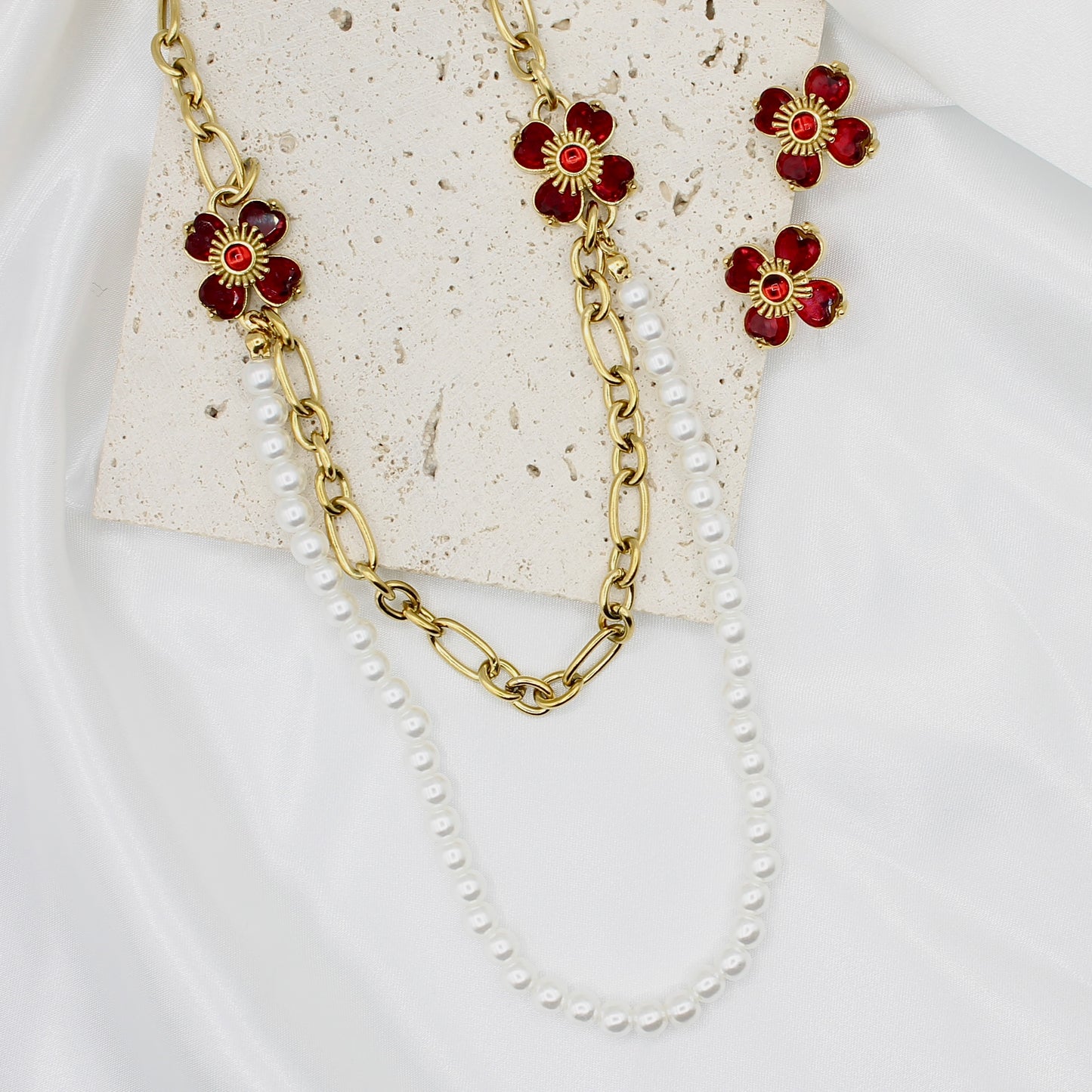 ROSY ELEGANCE EARRINGS