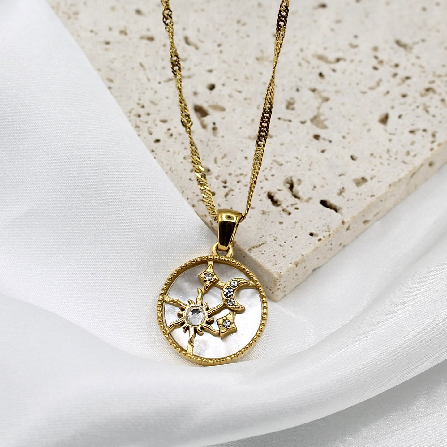 MOON STAR NECKLACE