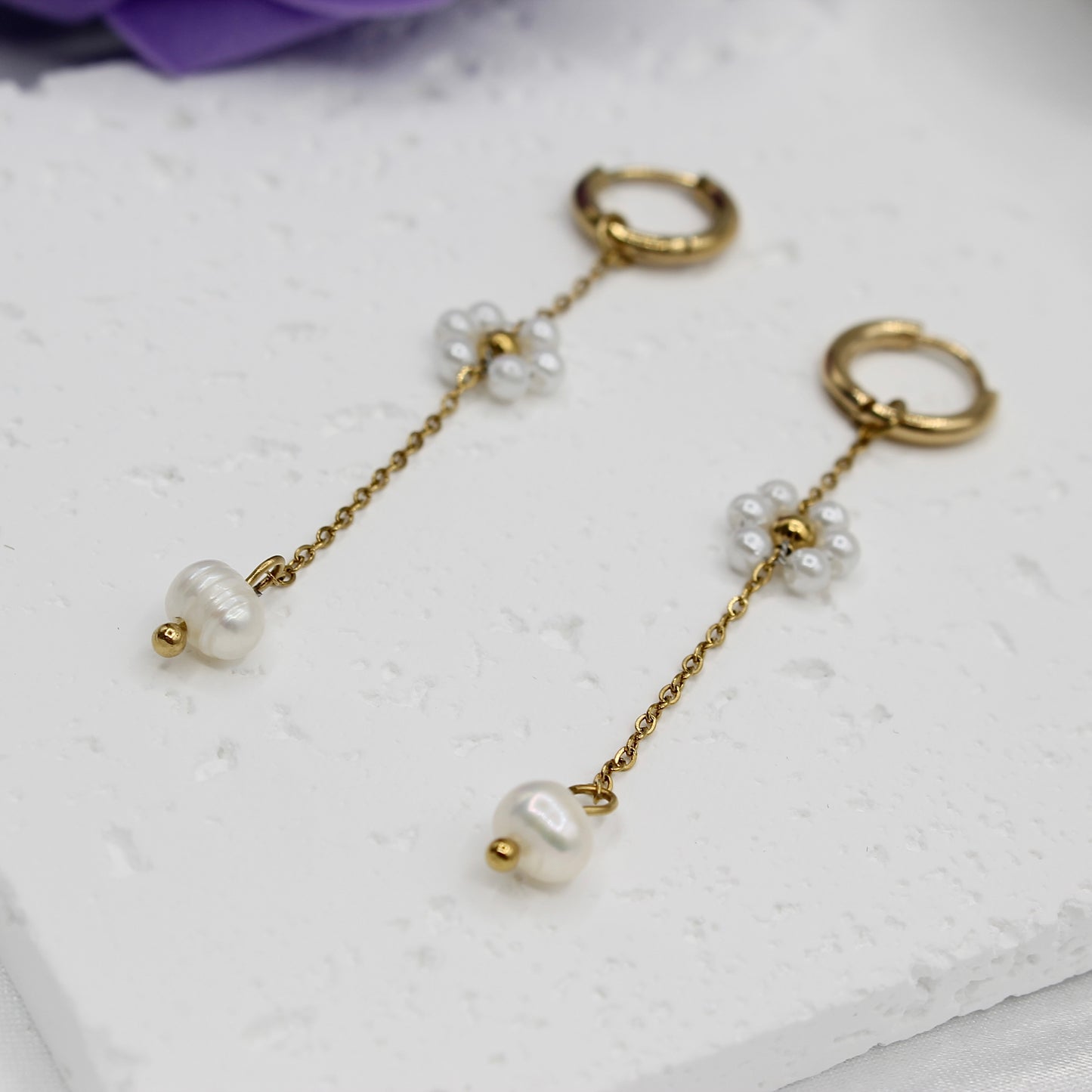 DAISY DRAPE EARRINGS
