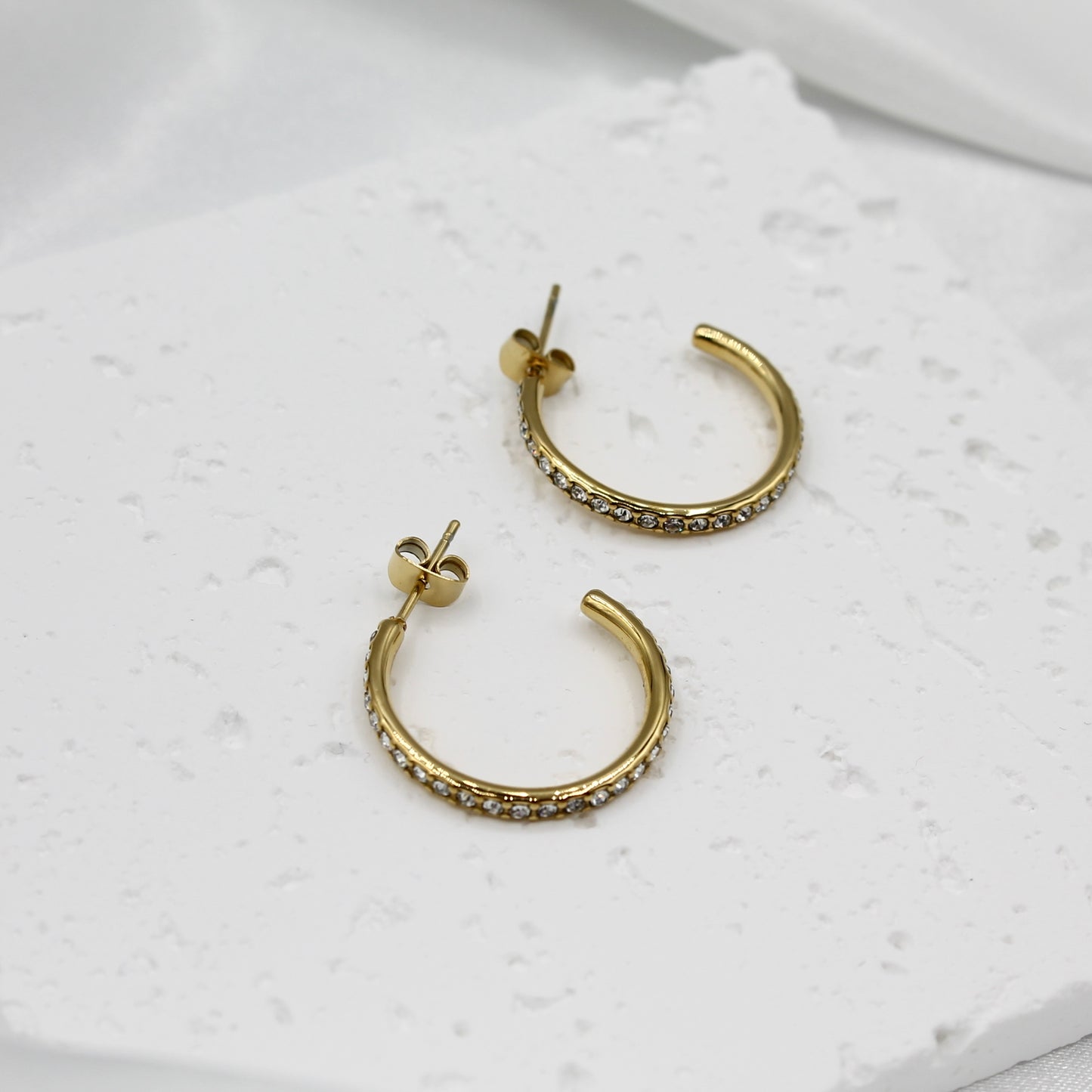 ETERNITY SPARK HOOP EARRINGS
