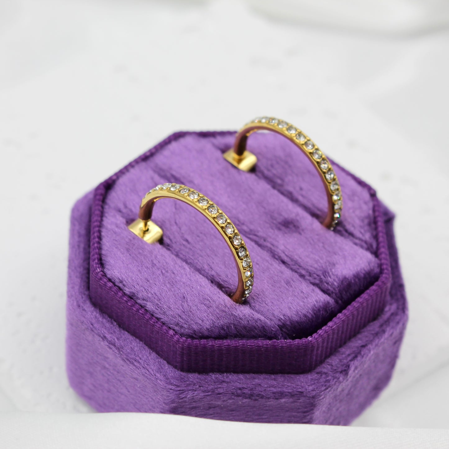 ETERNITY SPARK HOOP EARRINGS