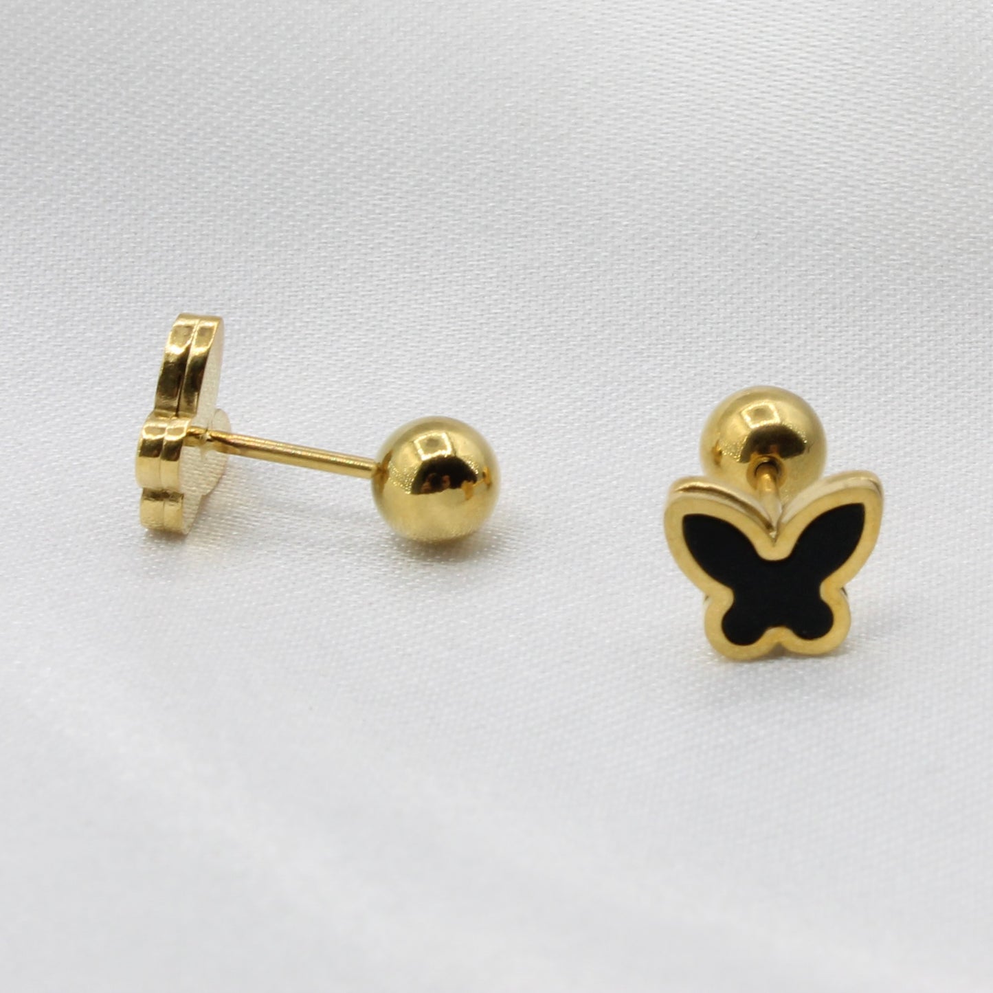 BLACK BUTTERFLY EAR PIERCING