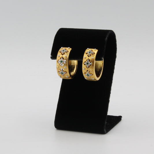 AISHA HUGGIE HOOP EARRINGS