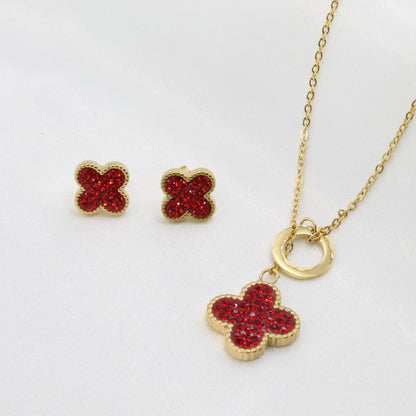 ANGELA RED CLOVER SET