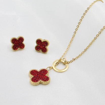 ANGELA RED CLOVER SET