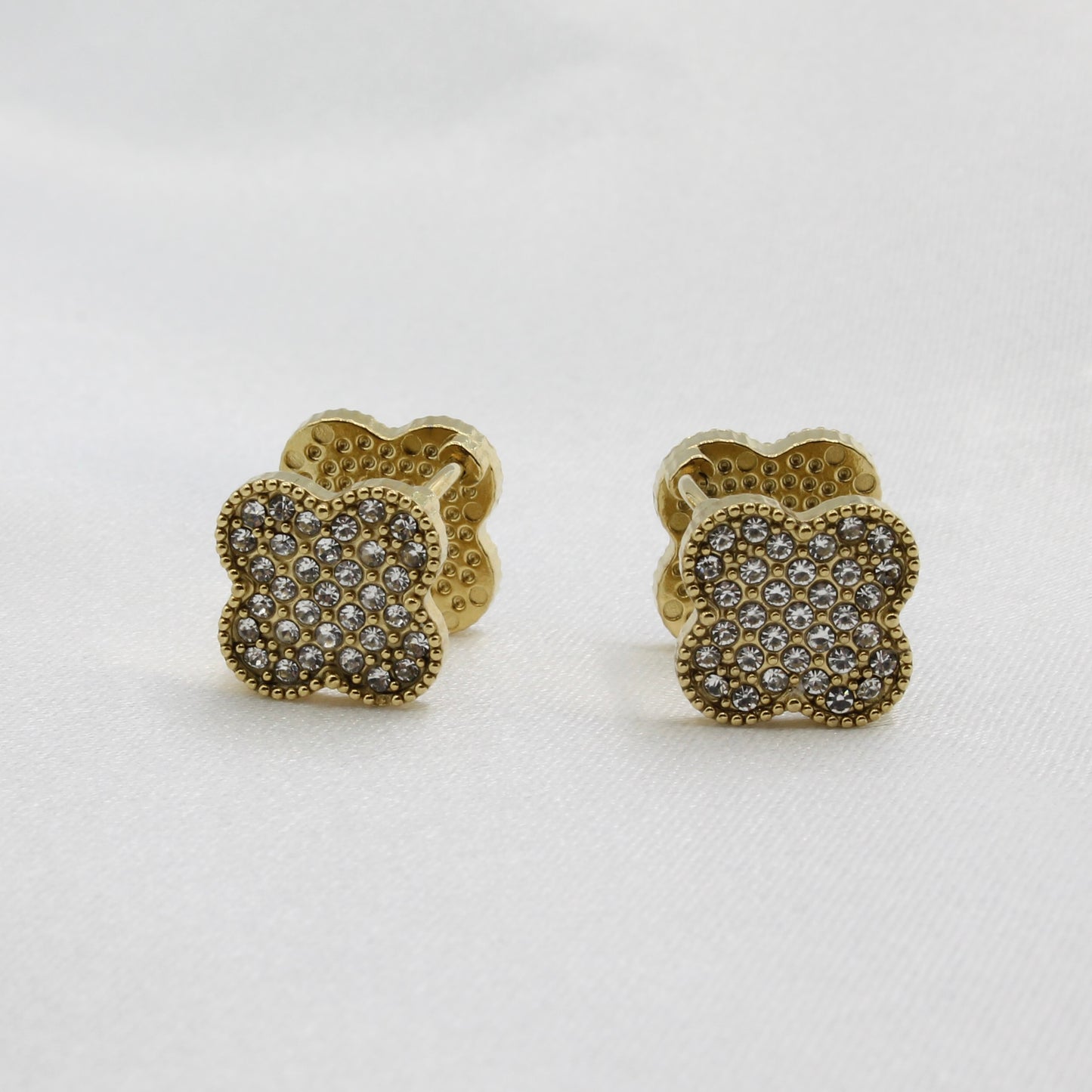 TWIN BLACK CLOVER EARRINGS
