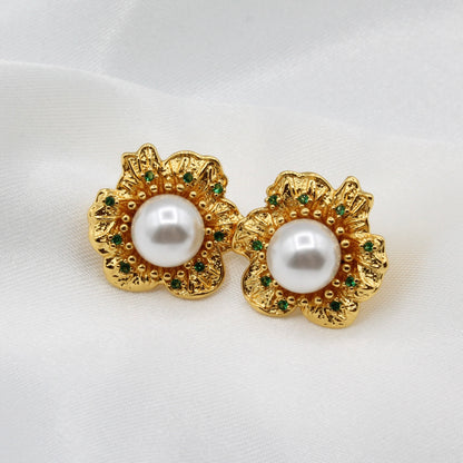 ZARA PEARL STUD EARRINGS