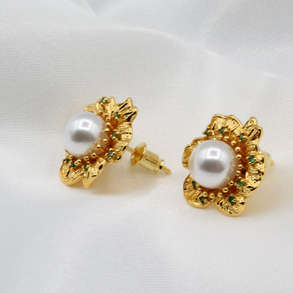 ZARA PEARL STUD EARRINGS