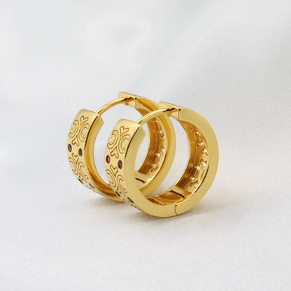 AURELIA HUGGIE HOOP EARRINGS