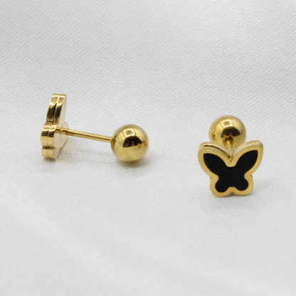 BLACK BUTTERFLY EAR PIERCING