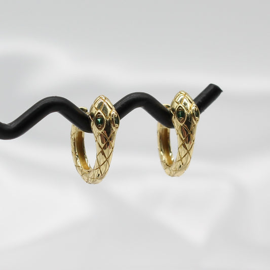 SNAKE HOOP EARRINGS